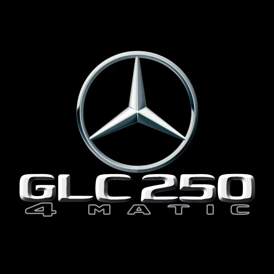 أضواء بروجكتور شعار MERCEDES BENZ رقم 03 (الكمية 1 = 1 مجموعة / 2 أضواء باب)
