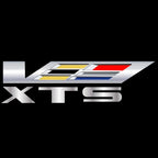 CADILLAC XTS LOGO PROJECTOT LIGHTS Nr.9756 (quantity 1 = 2 Logo Films /2 door lights）