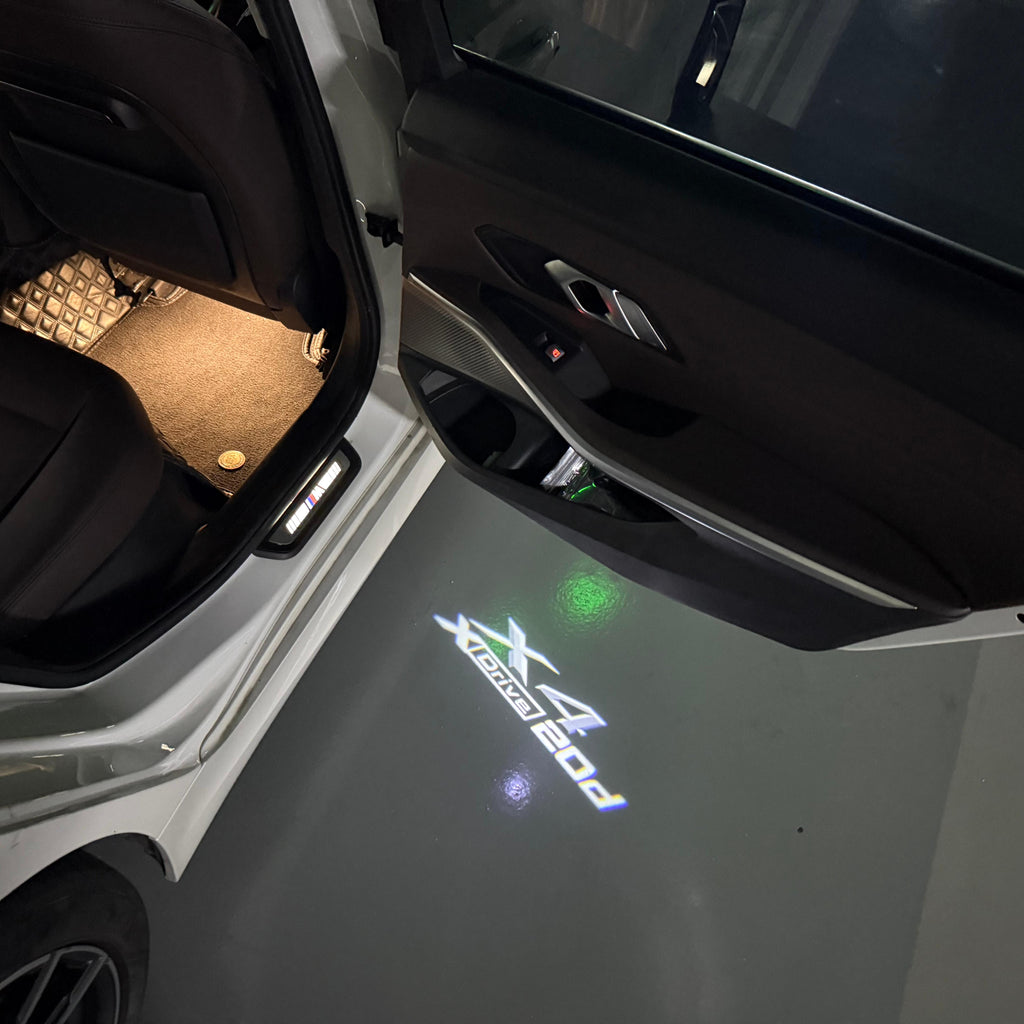 ÉCLAIRAGE DE PROJECTEUR BMW M3 LOGO Nr.24 (quantité 1 = 1 jeux / 2 feux de porte)