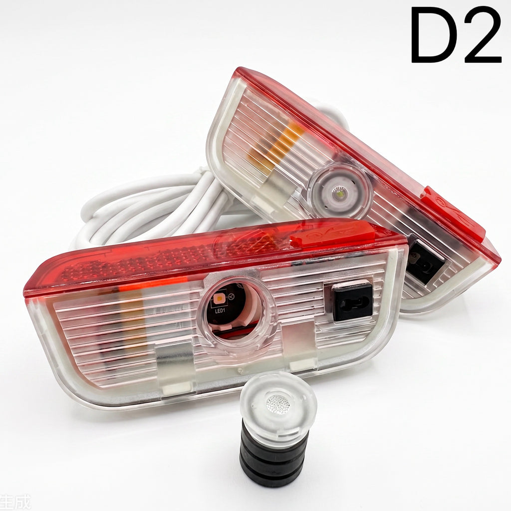 SKODA LOGO PROJECTOR LIGHTS Nr.81 (Menge 1 = 2 Logo Film / 2 Türlichter)