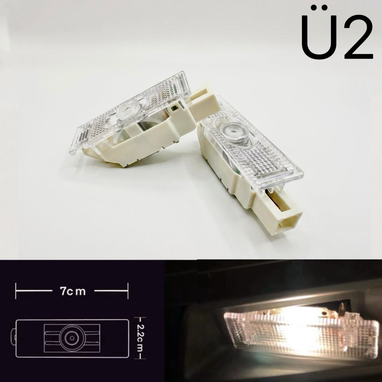 Maserati Original Logo Projector lights Nr.M0001