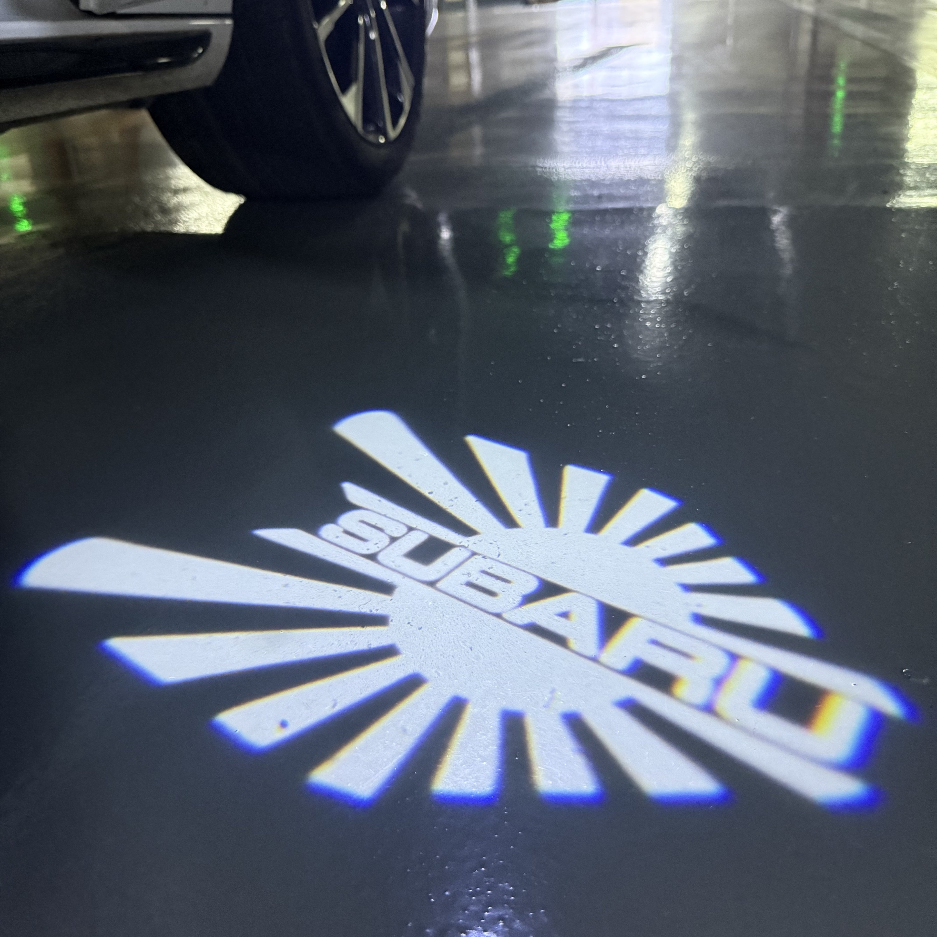 SUBARU ORIGINAL LOGO PROJECROTR LIGHTS (quantity 1 = 1 sets/2 door lights) Nr.10