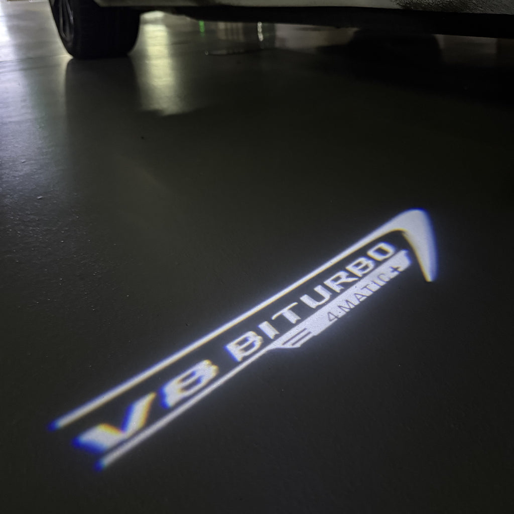 أضواء بروجكتور شعار MERCEDES BENZ رقم 03 (الكمية 1 = 1 مجموعة / 2 أضواء باب)