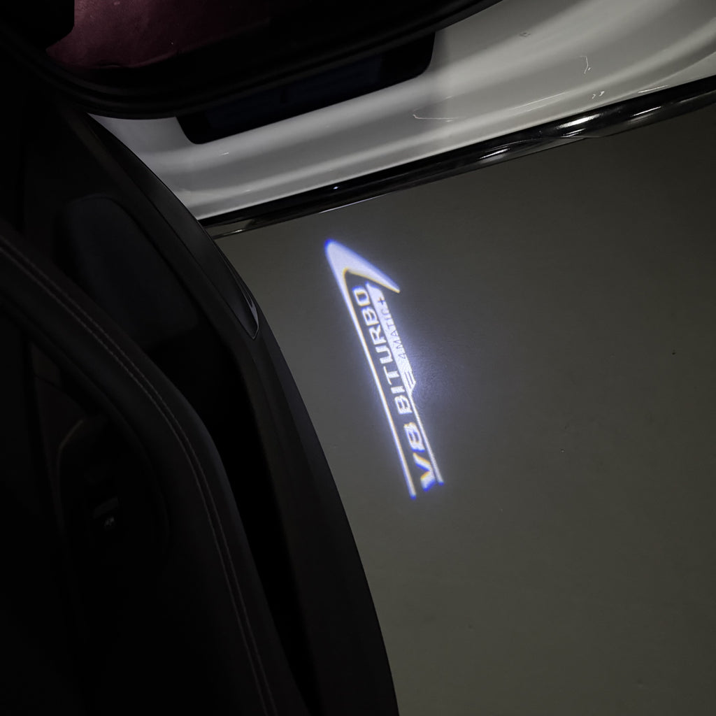 أضواء بروجكتور شعار MERCEDES BENZ رقم 03 (الكمية 1 = 1 مجموعة / 2 أضواء باب)