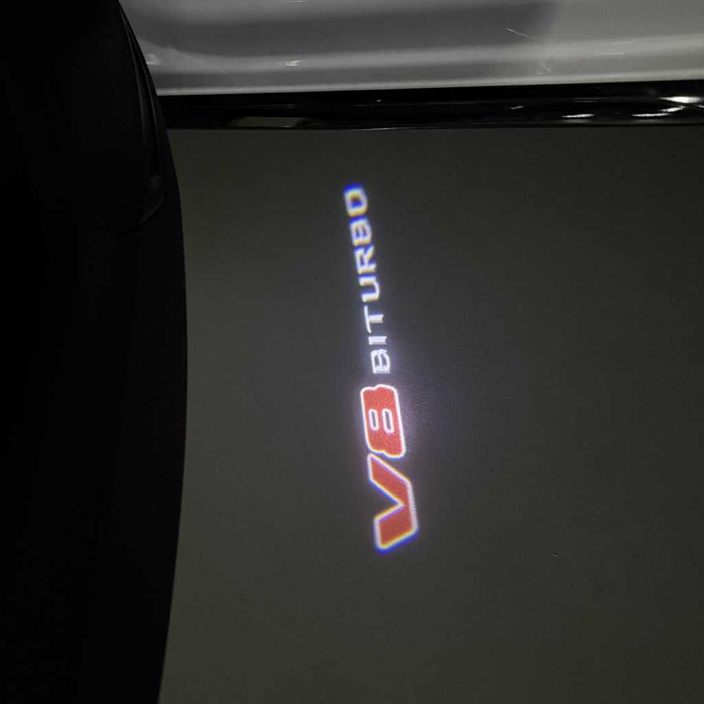 أضواء بروجكتور شعار MERCEDES BENZ رقم 03 (الكمية 1 = 1 مجموعة / 2 أضواء باب)