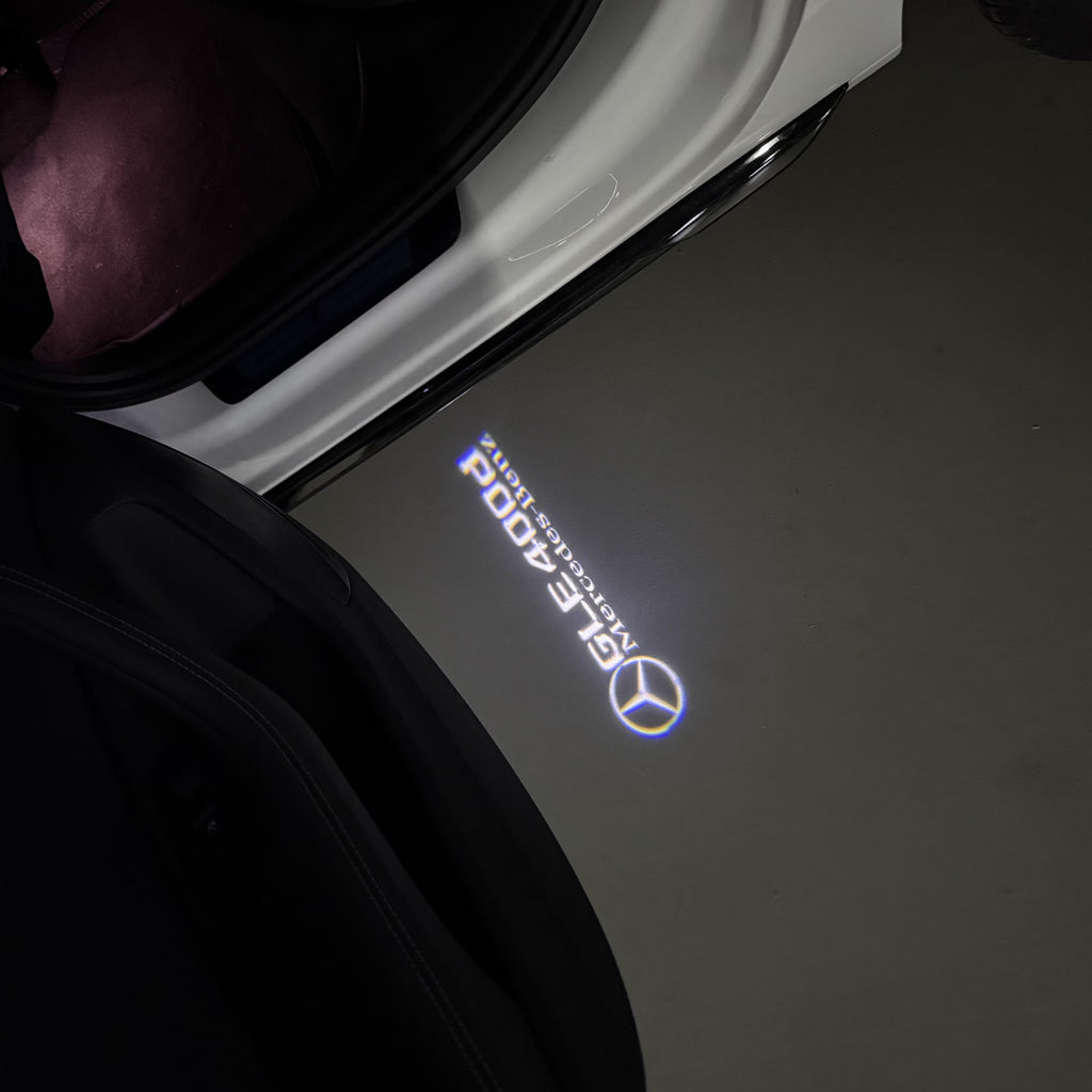 LUCI PROIETTORI LOGO MERCEDES BENZ Nr.03 (quantità 1 = 1 set / 2 luci porta)