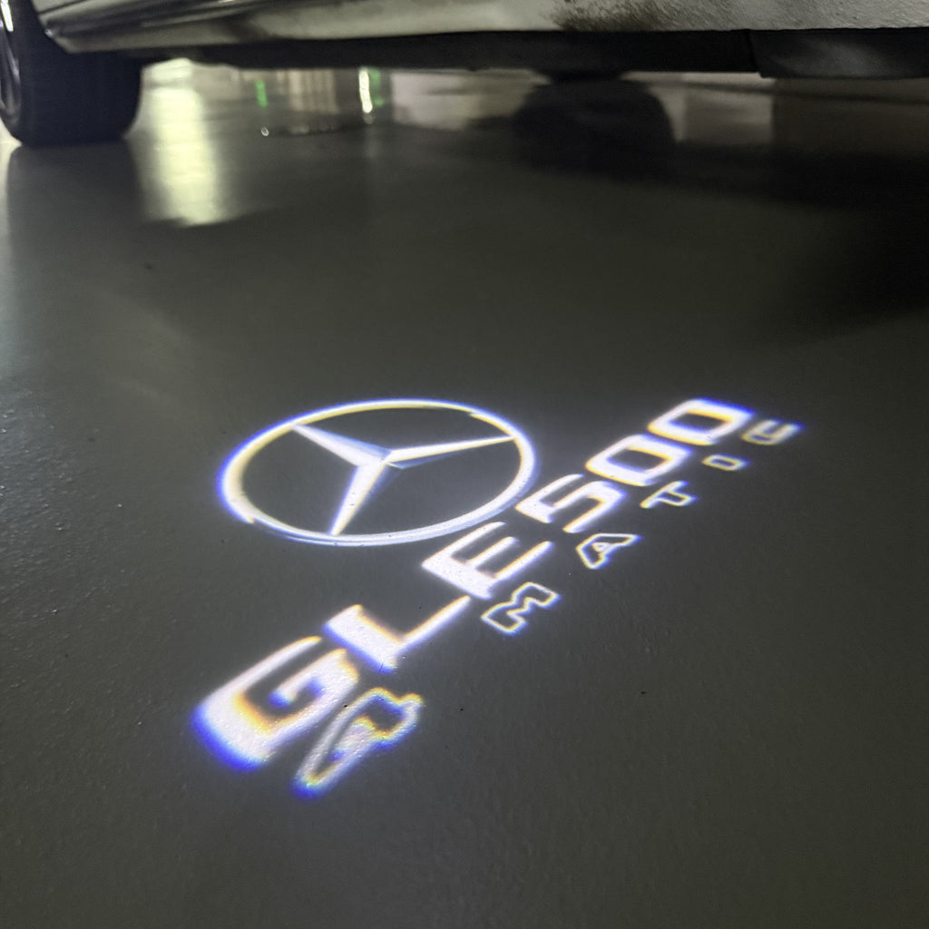 LUCI PROIETTORI LOGO MERCEDES BENZ Nr.03 (quantità 1 = 1 set / 2 luci porta)
