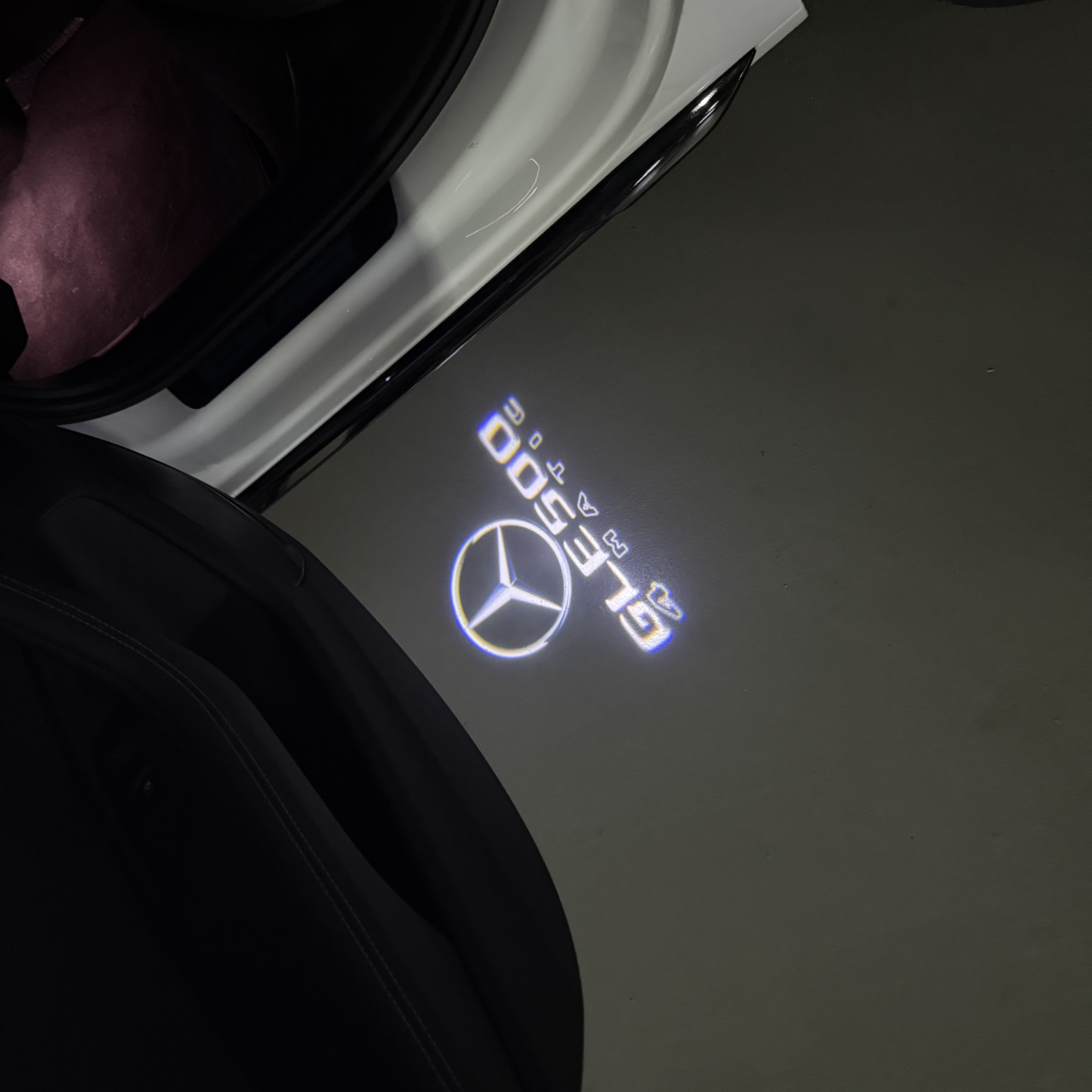 LUCI PROIETTORI LOGO MERCEDES BENZ Nr.03 (quantità 1 = 1 set / 2 luci porta)