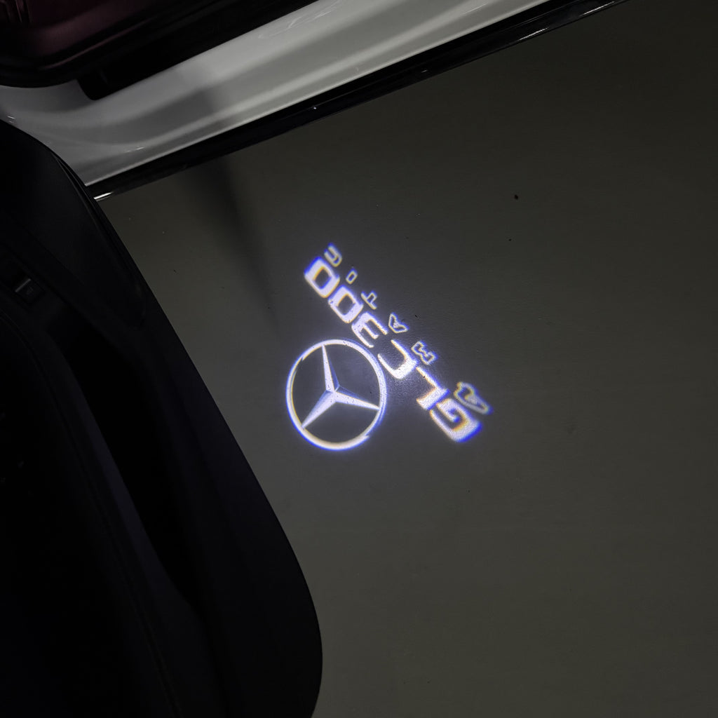 أضواء بروجكتور شعار MERCEDES BENZ رقم 03 (الكمية 1 = 1 مجموعة / 2 أضواء باب)