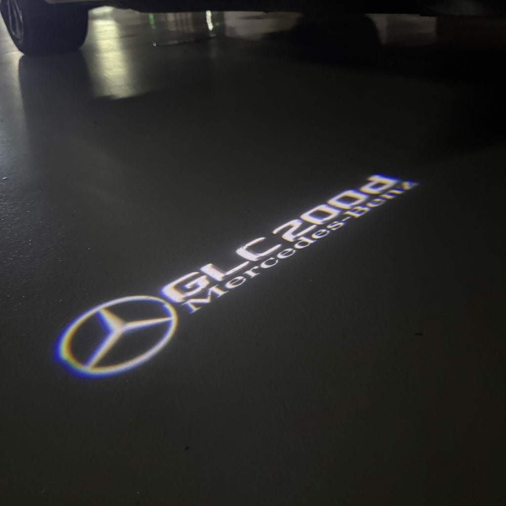 أضواء بروجكتور شعار MERCEDES BENZ رقم 03 (الكمية 1 = 1 مجموعة / 2 أضواء باب)