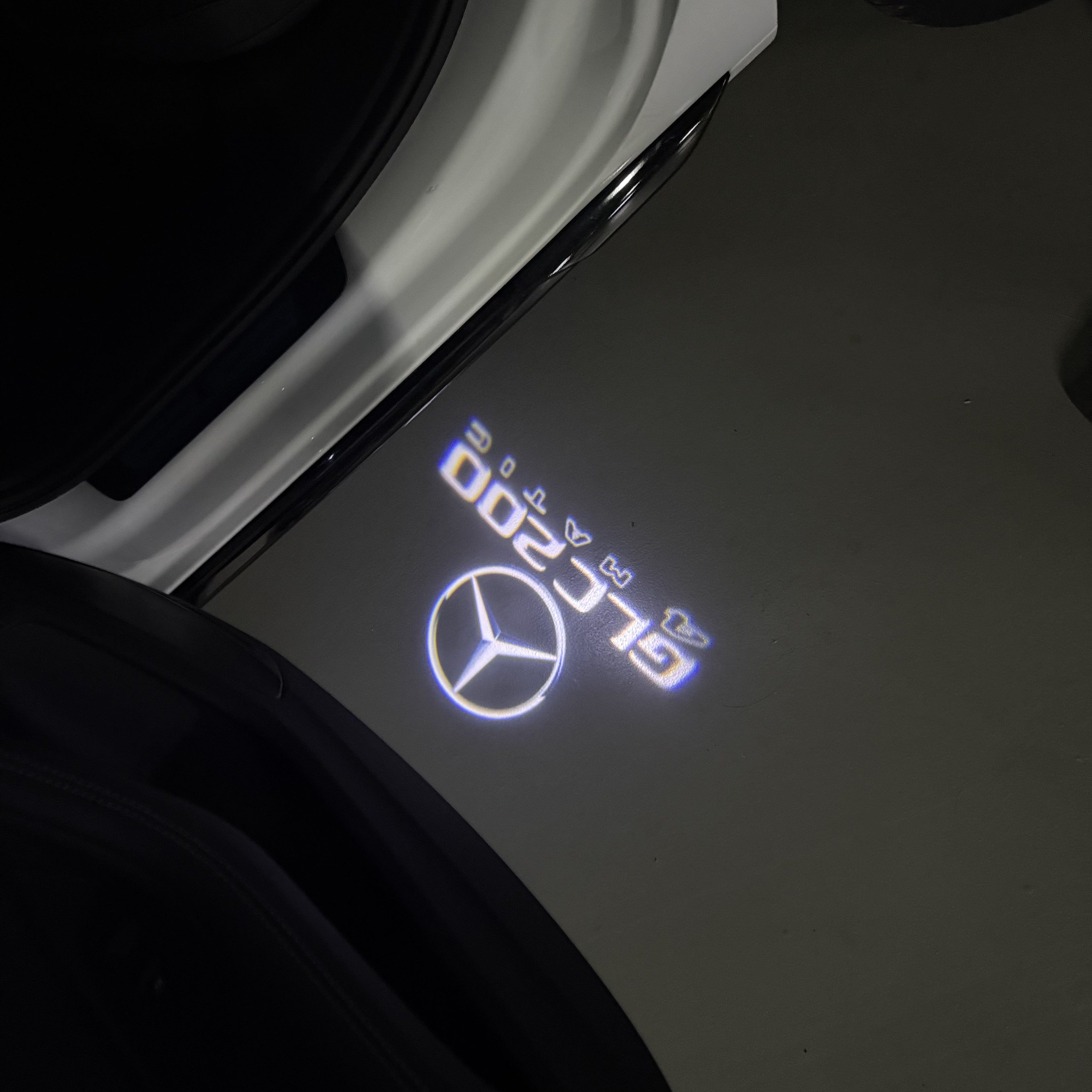 MERCEDES BENZ LOGO PROJECTOT LIGHTS Nr.03 (Menge 1 = 1 Sätze/2 Türleuchten)