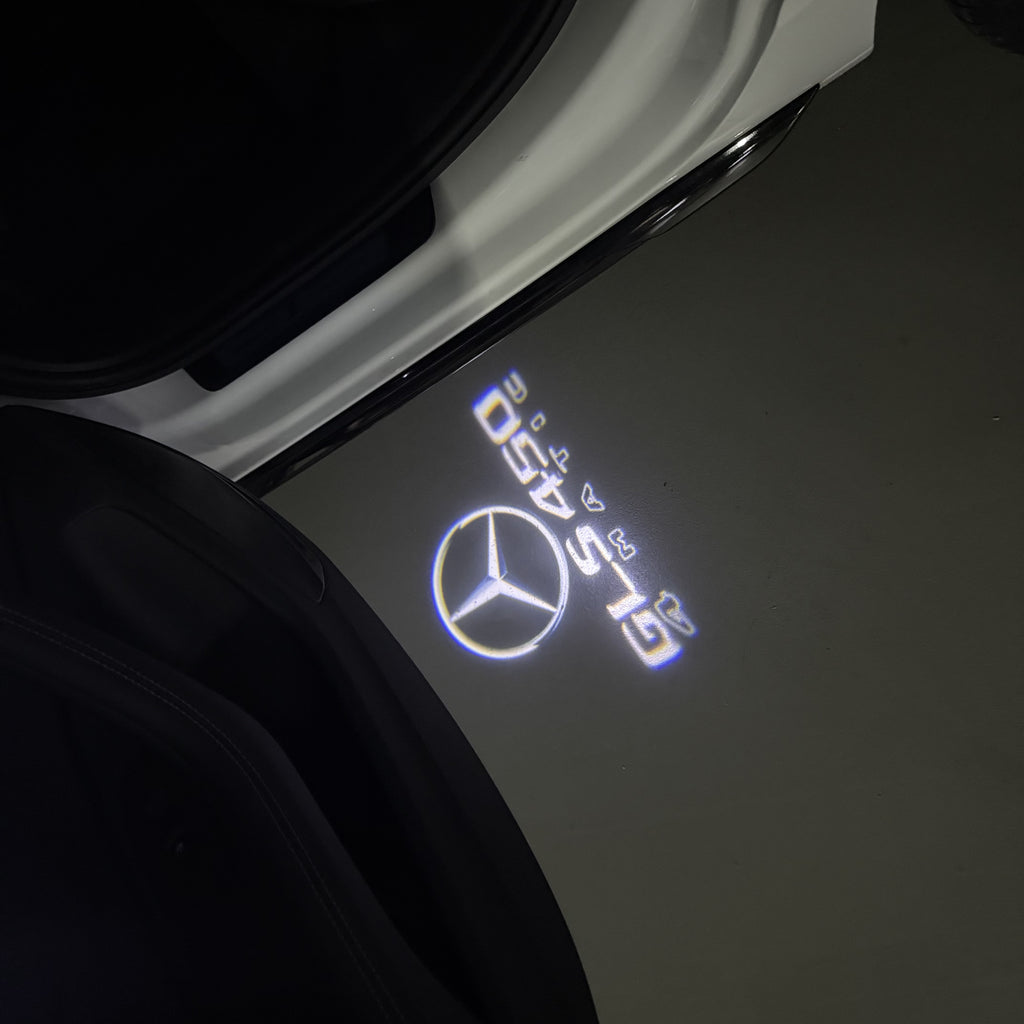 أضواء بروجكتور شعار MERCEDES BENZ رقم 03 (الكمية 1 = 1 مجموعة / 2 أضواء باب)