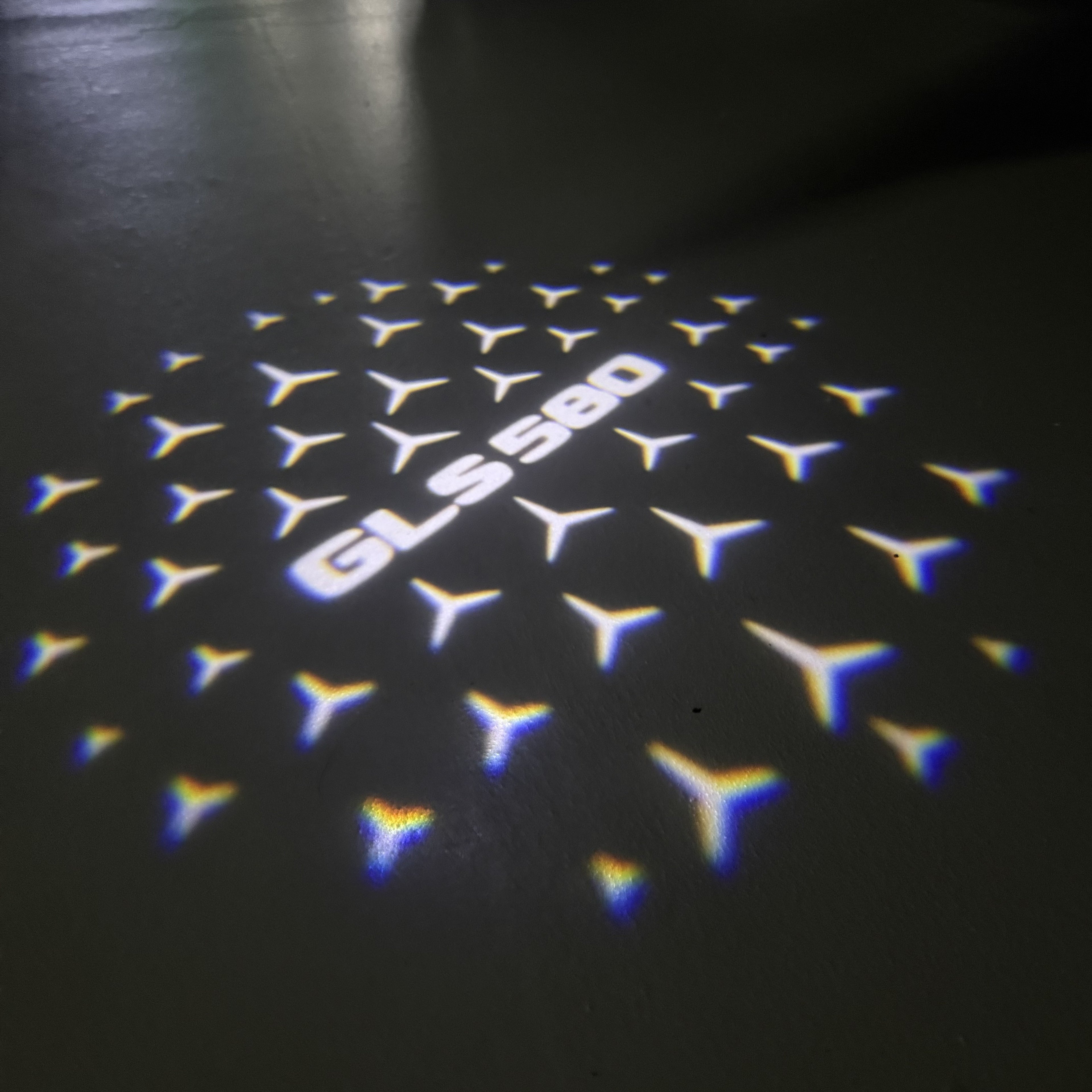 LUCI PROIETTORI LOGO MERCEDES BENZ Nr.03 (quantità 1 = 1 set / 2 luci porta)