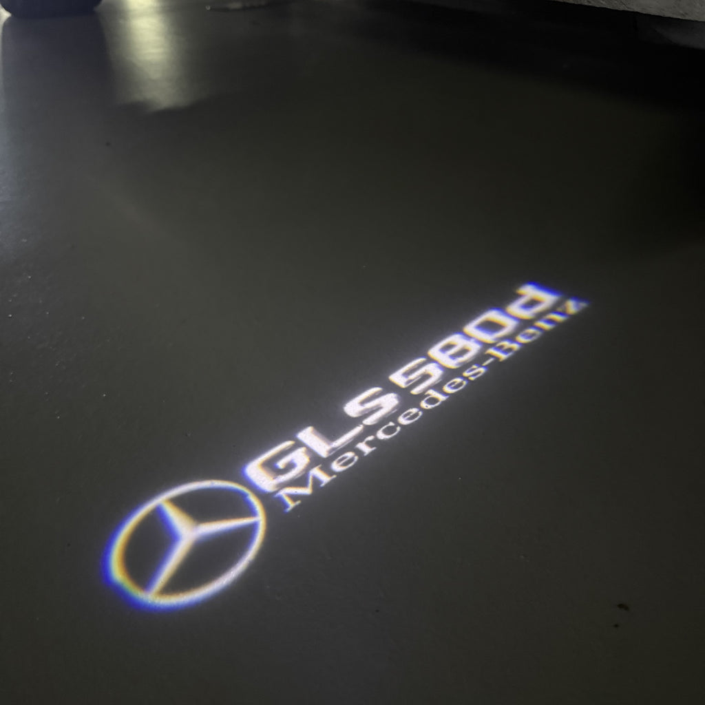 أضواء بروجكتور شعار MERCEDES BENZ رقم 03 (الكمية 1 = 1 مجموعة / 2 أضواء باب)