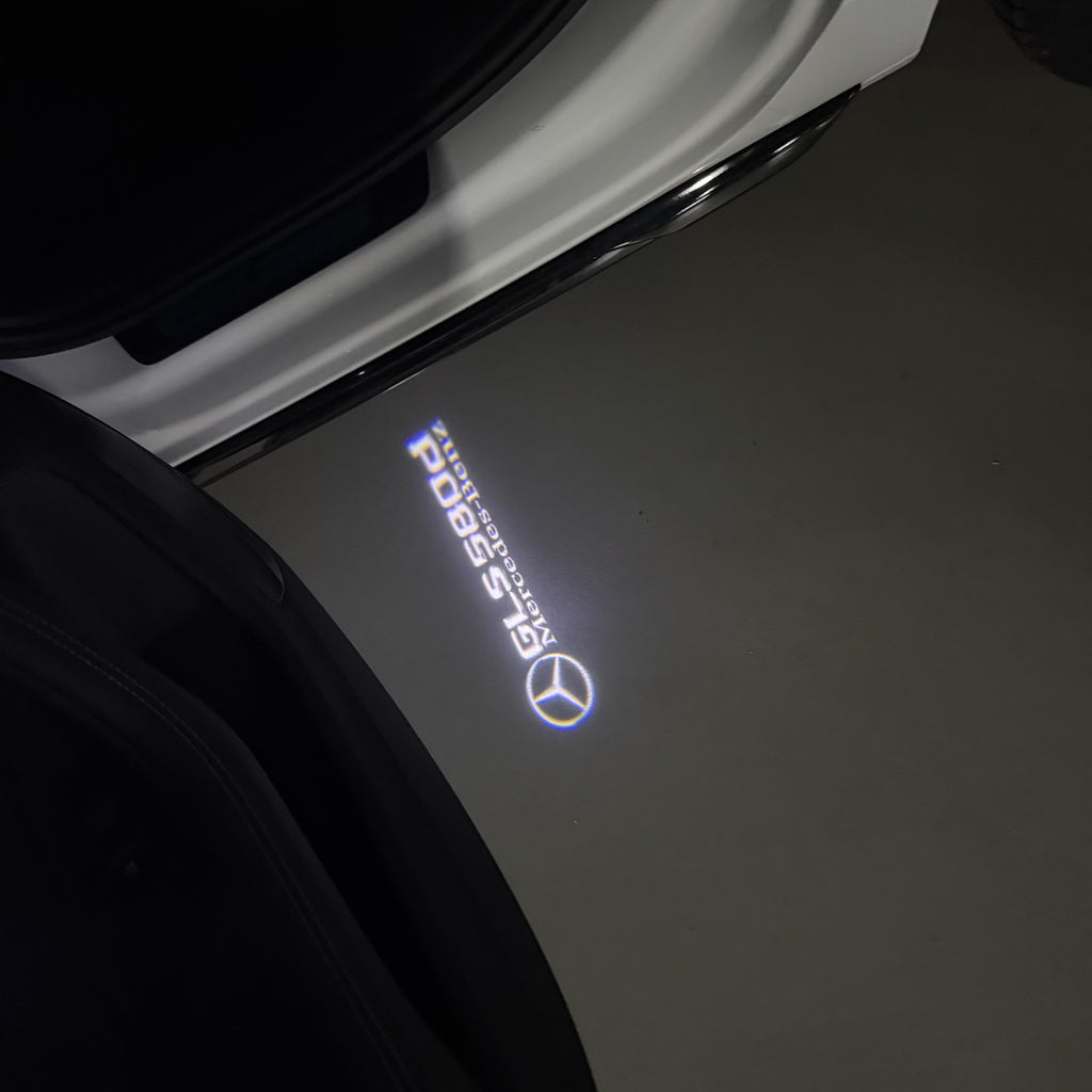 أضواء بروجكتور شعار MERCEDES BENZ رقم 03 (الكمية 1 = 1 مجموعة / 2 أضواء باب)