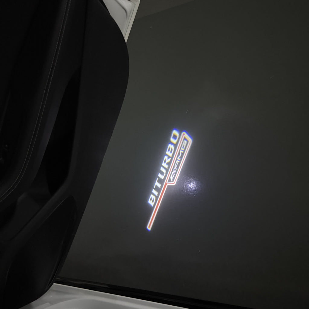 أضواء بروجكتور شعار MERCEDES BENZ رقم 03 (الكمية 1 = 1 مجموعة / 2 أضواء باب)