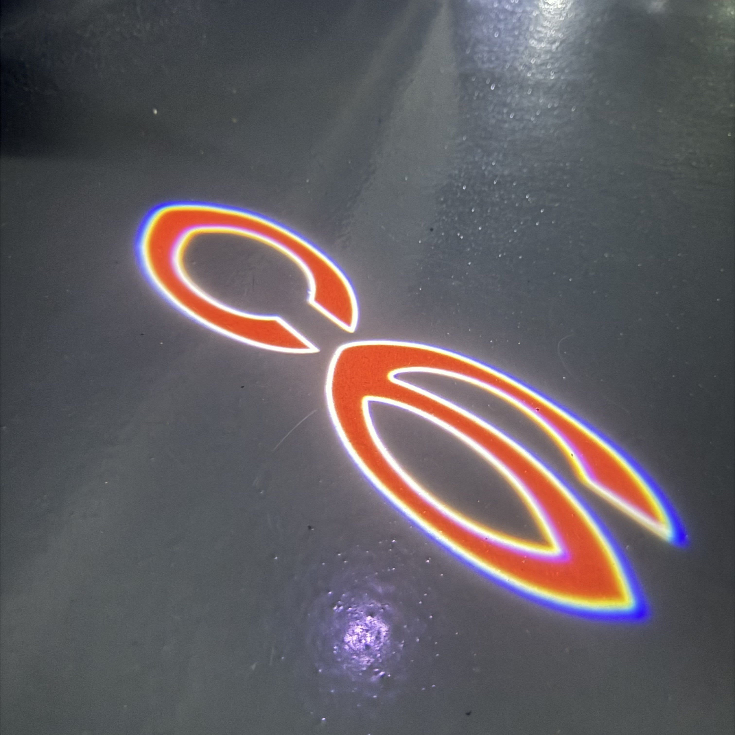 CITROËN C6 LOGO PROJECTOT LIGHTS (quantity 1 = 1 sets/2 door lights) Nr.6024q0t0143