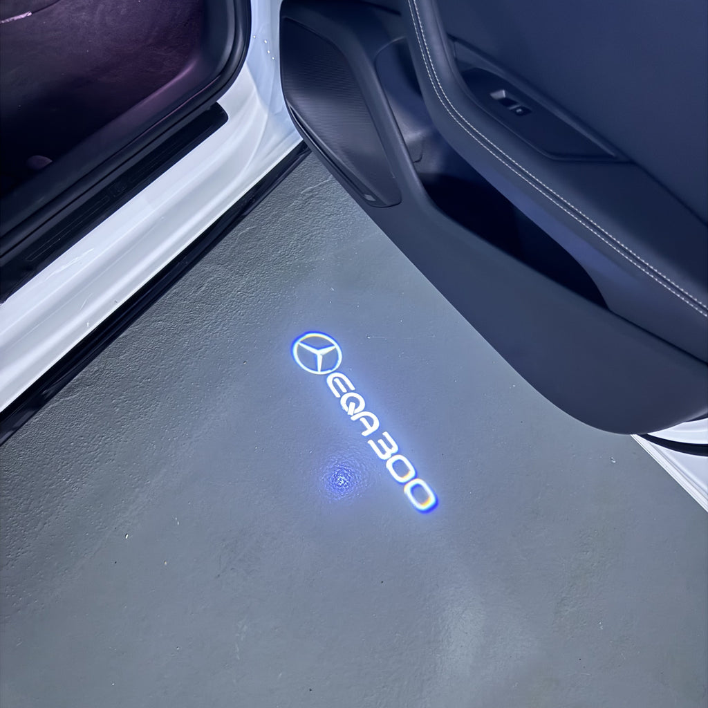 أضواء بروجكتور شعار MERCEDES BENZ رقم 03 (الكمية 1 = 1 مجموعة / 2 أضواء باب)