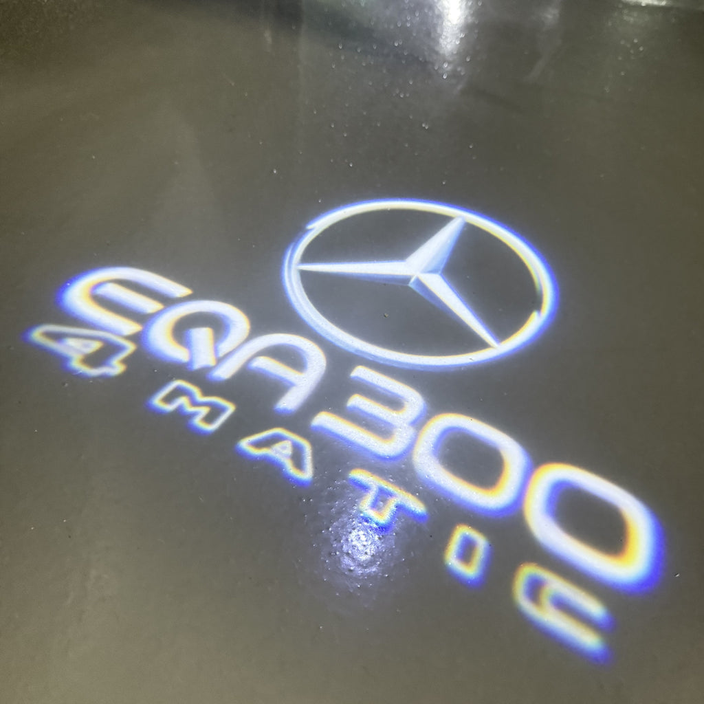 أضواء بروجكتور شعار MERCEDES BENZ رقم 03 (الكمية 1 = 1 مجموعة / 2 أضواء باب)