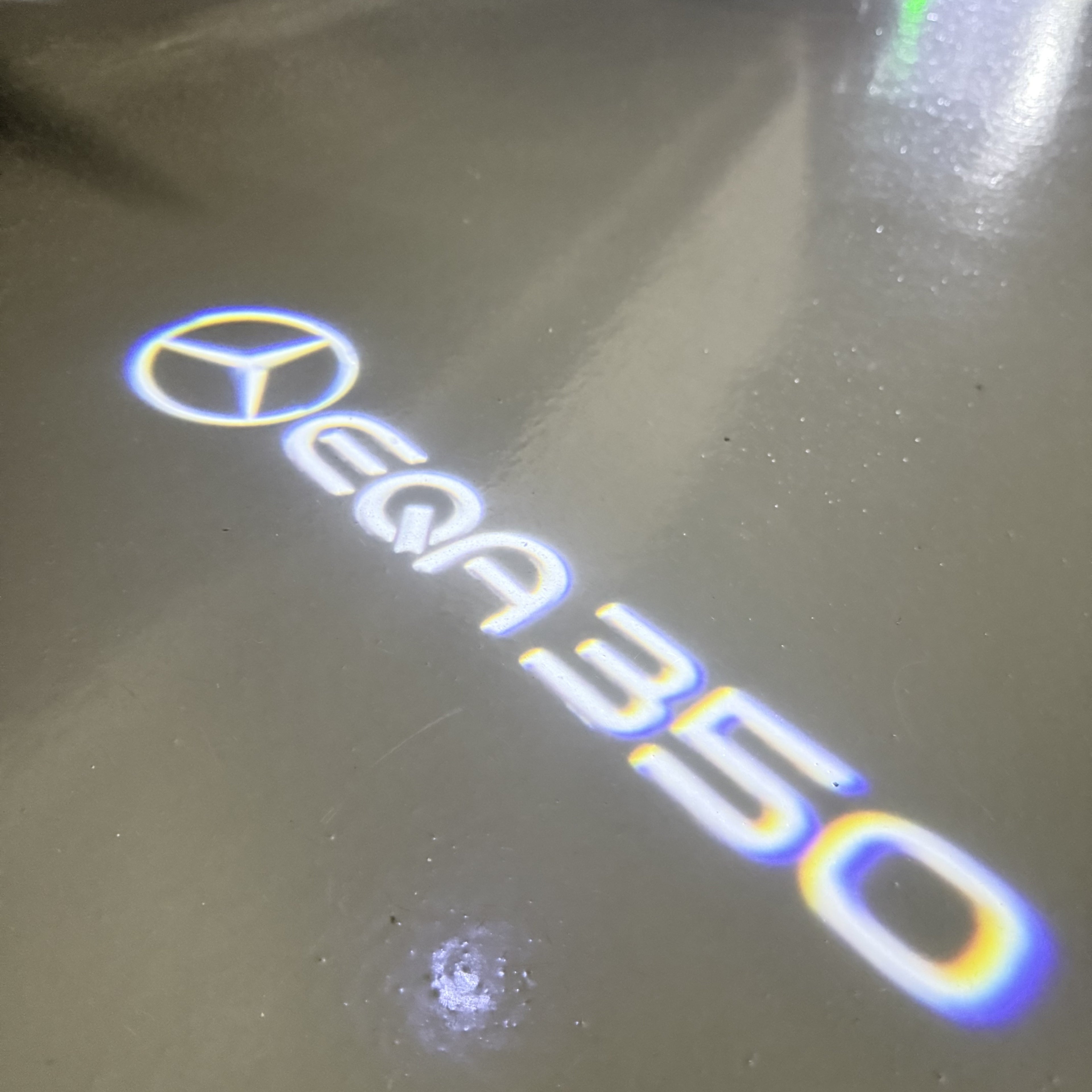 MERCEDES BENZ LOGO PROJECTOT LIGHTS Nr.03 (cantidad 1 = 1 juego/2 luces de puerta)