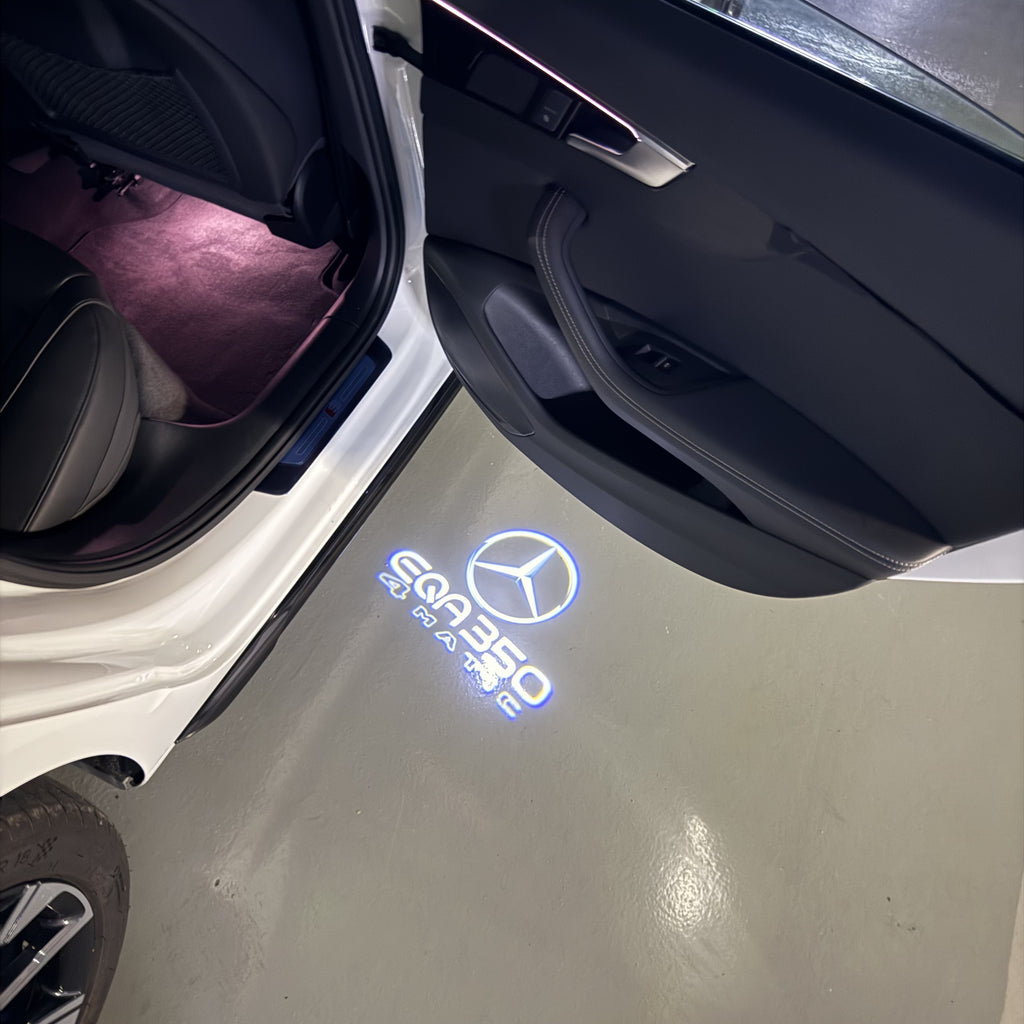 أضواء بروجكتور شعار MERCEDES BENZ رقم 03 (الكمية 1 = 1 مجموعة / 2 أضواء باب)