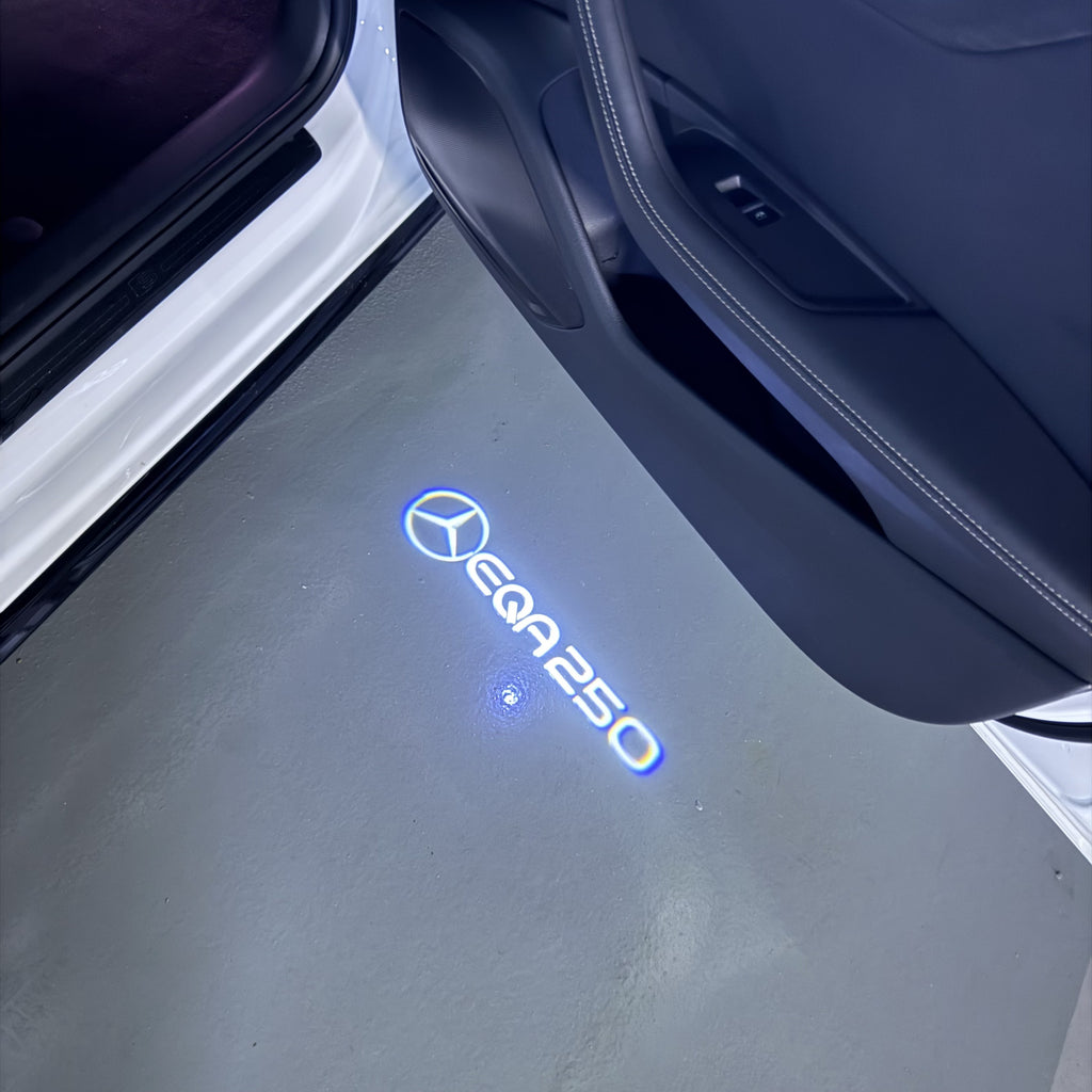 أضواء بروجكتور شعار MERCEDES BENZ رقم 03 (الكمية 1 = 1 مجموعة / 2 أضواء باب)