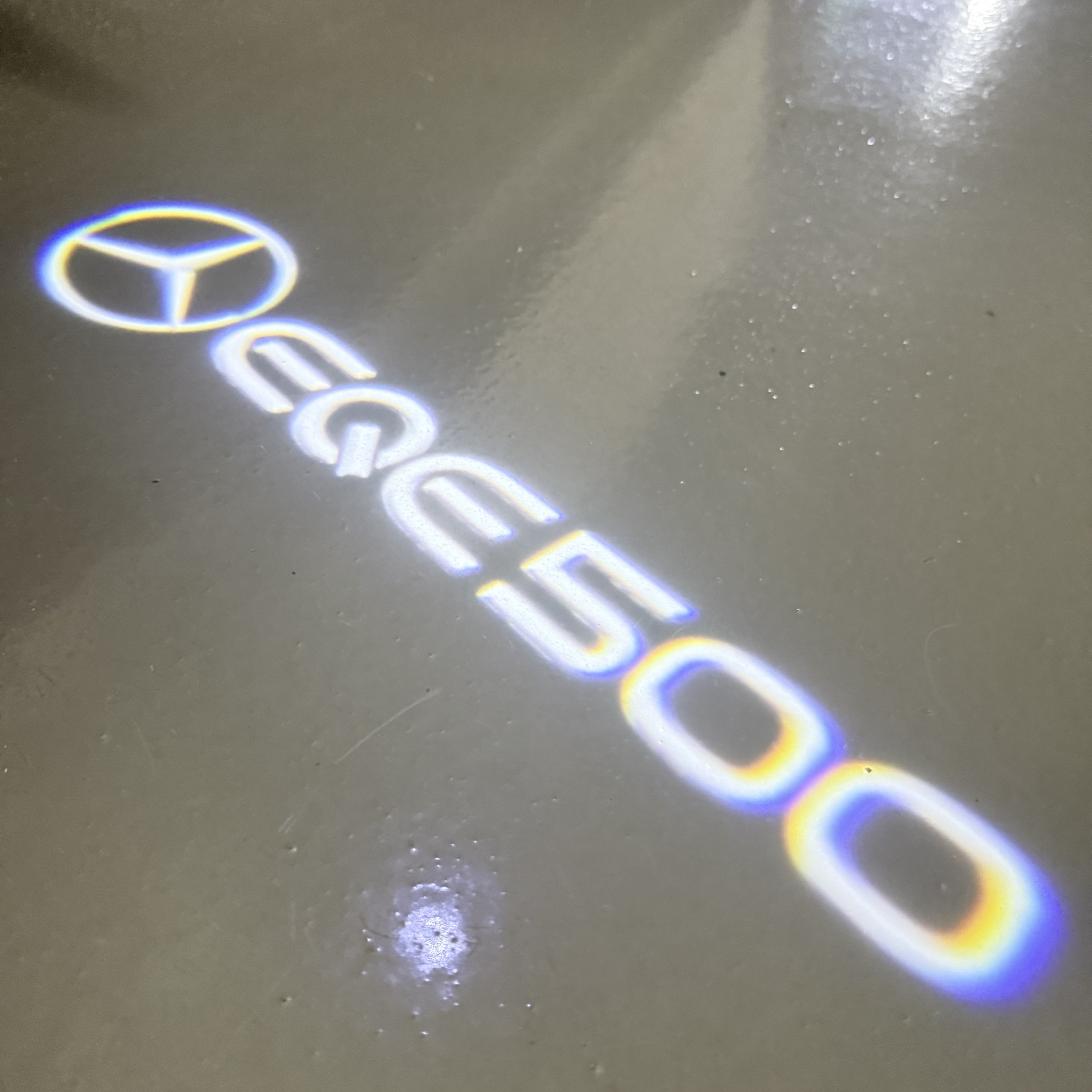 LUCI PROIETTORI LOGO MERCEDES BENZ Nr.03 (quantità 1 = 1 set / 2 luci porta)