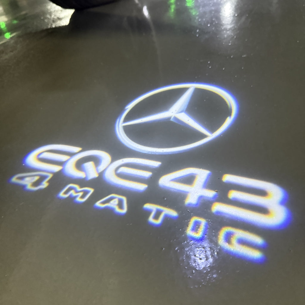 أضواء بروجكتور شعار MERCEDES BENZ رقم 03 (الكمية 1 = 1 مجموعة / 2 أضواء باب)