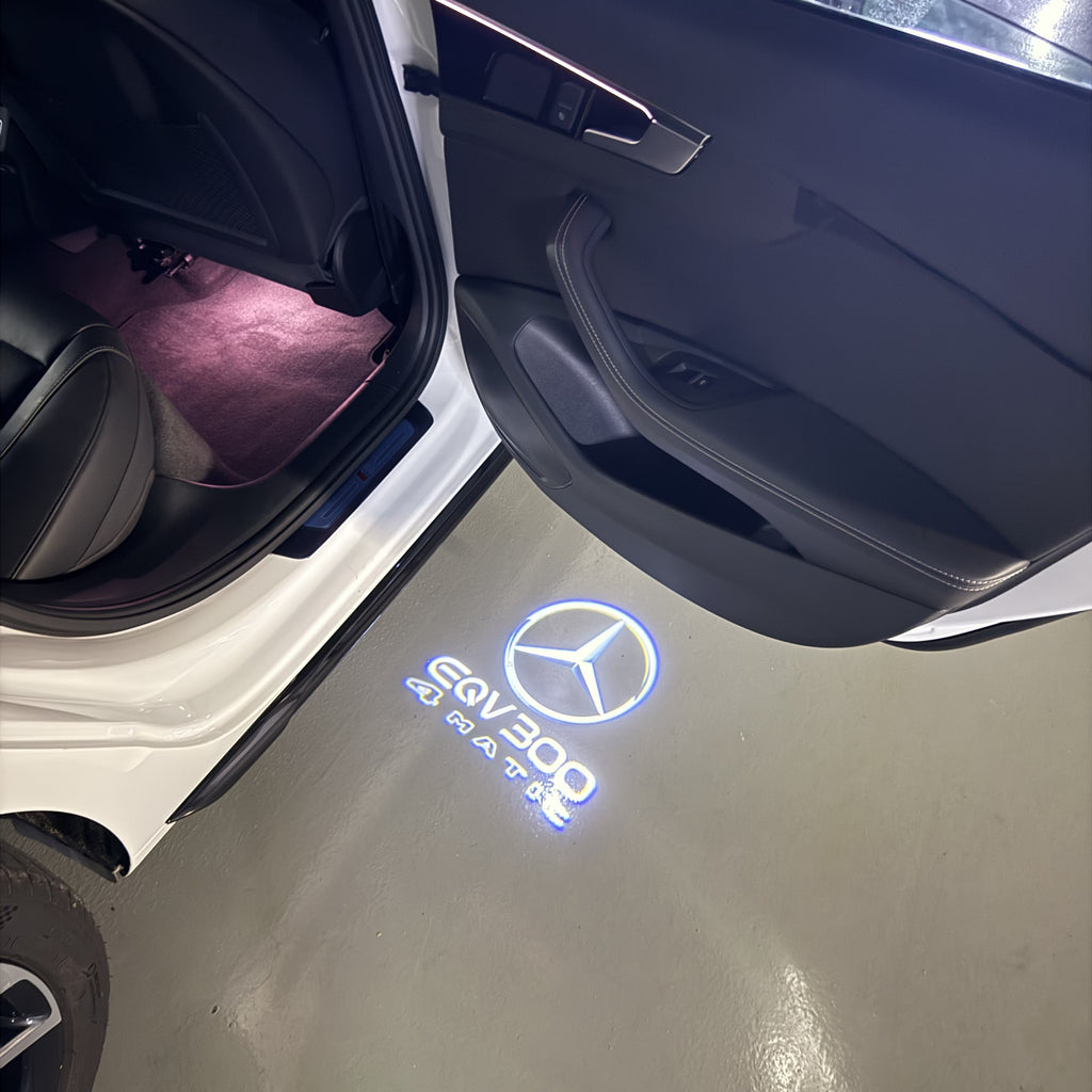 LUCI PROIETTORI LOGO MERCEDES BENZ Nr.03 (quantità 1 = 1 set / 2 luci porta)