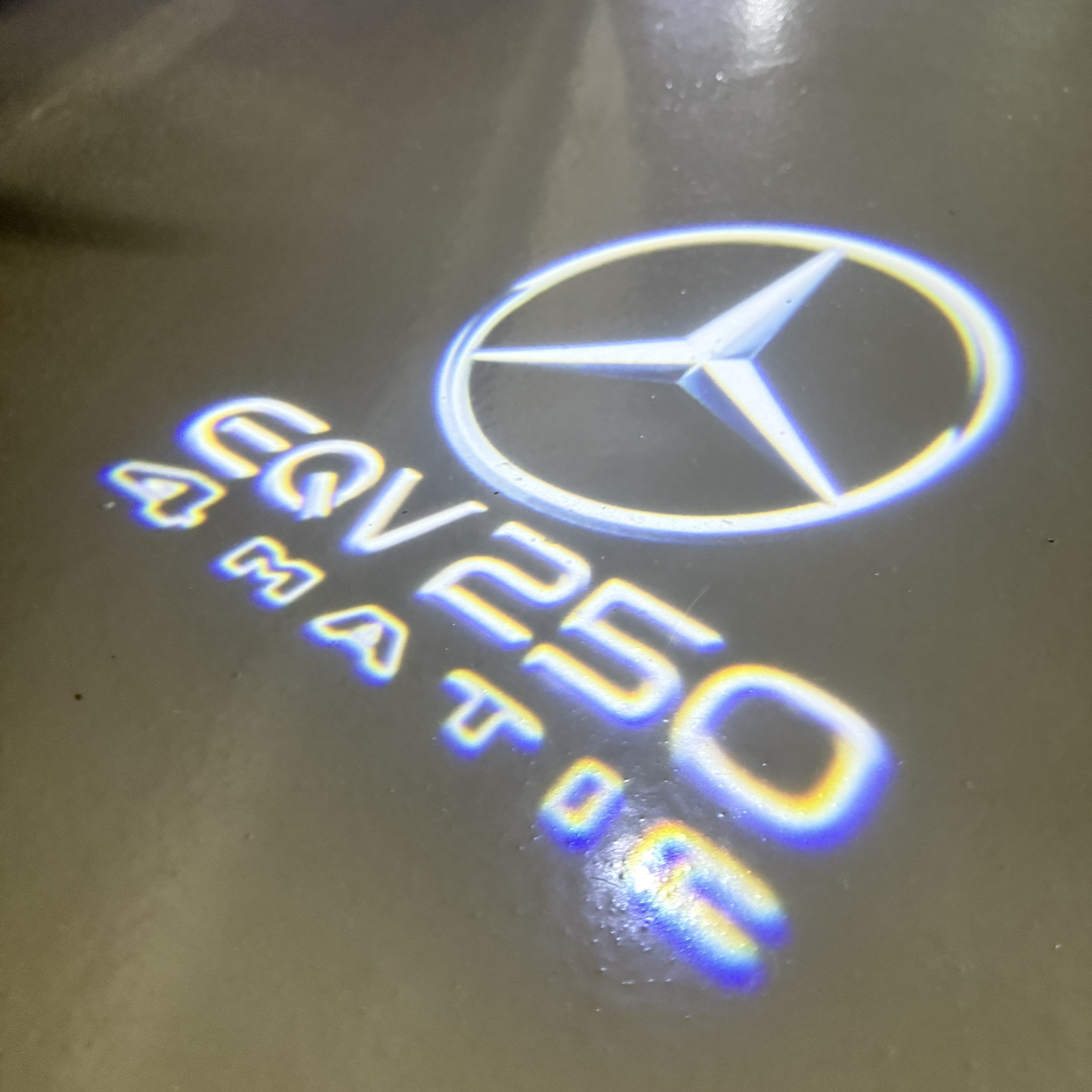 MERCEDES BENZ EQV 250 LOGO PROJECTOT LIGHTS  (quantity 1 = 1 sets/2 door lights)Nr.03f018