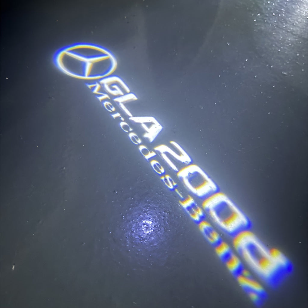 أضواء بروجكتور شعار MERCEDES BENZ رقم 03 (الكمية 1 = 1 مجموعة / 2 أضواء باب)