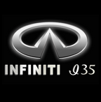 INFINTI Q35 LOGO PROJECROTR LIGHTS Nr.83 (Menge 1 = 1 Sets/2 Türleuchten)