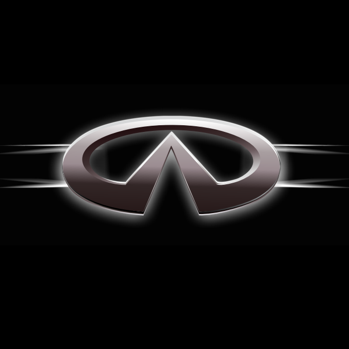 INFINTI LOGO PROJECROTR أضواء Nr.06 (الكمية 1 = 1 مجموعات / 2 أضواء الباب)