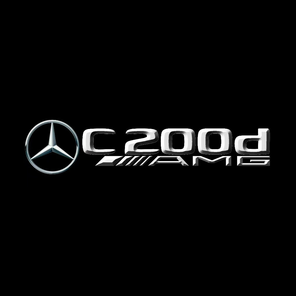 أضواء بروجكتور شعار MERCEDES BENZ رقم 03 (الكمية 1 = 1 مجموعة / 2 أضواء باب)
