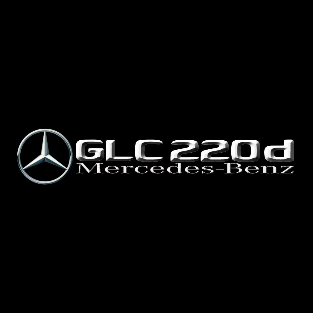 أضواء بروجكتور شعار MERCEDES BENZ رقم 03 (الكمية 1 = 1 مجموعة / 2 أضواء باب)