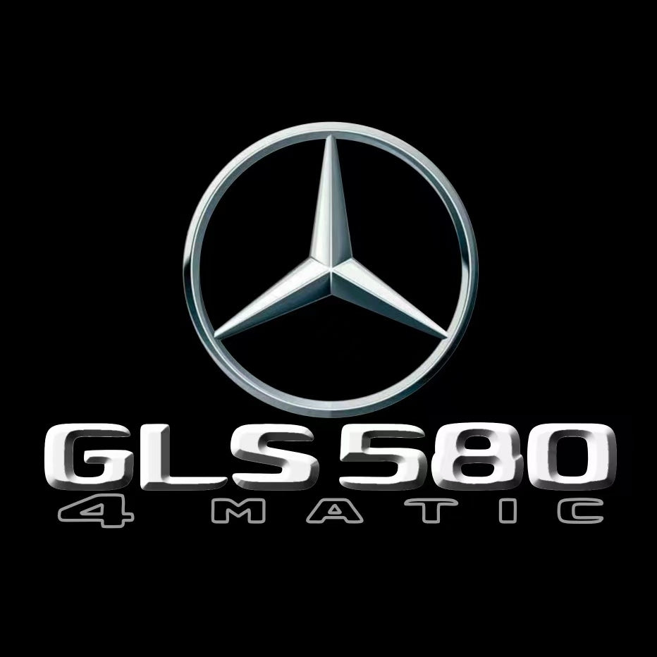 أضواء بروجكتور شعار MERCEDES BENZ رقم 03 (الكمية 1 = 1 مجموعة / 2 أضواء باب)