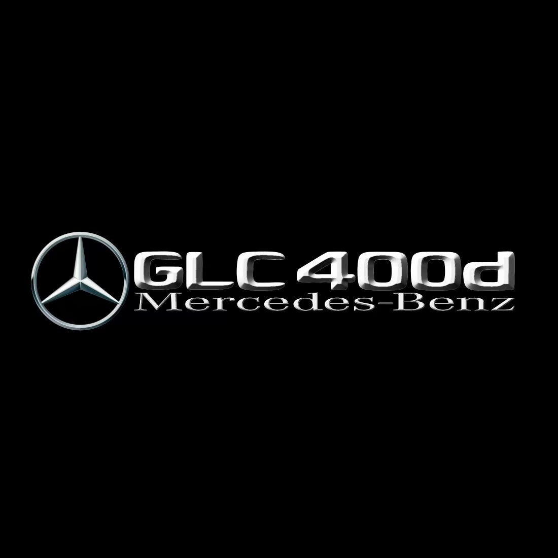 أضواء بروجكتور شعار MERCEDES BENZ رقم 03 (الكمية 1 = 1 مجموعة / 2 أضواء باب)