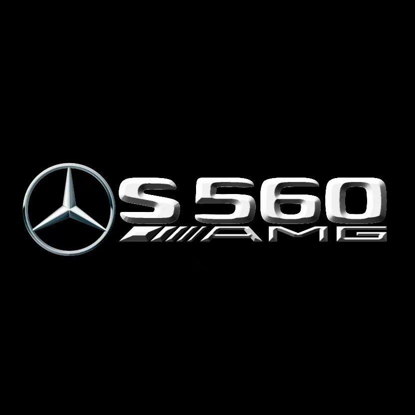 MERCEDES BENZ S 560 LOGO PROJECTOR LIGHTS  (quantity 1 = 1 sets/2 door lights)Nr.03f044