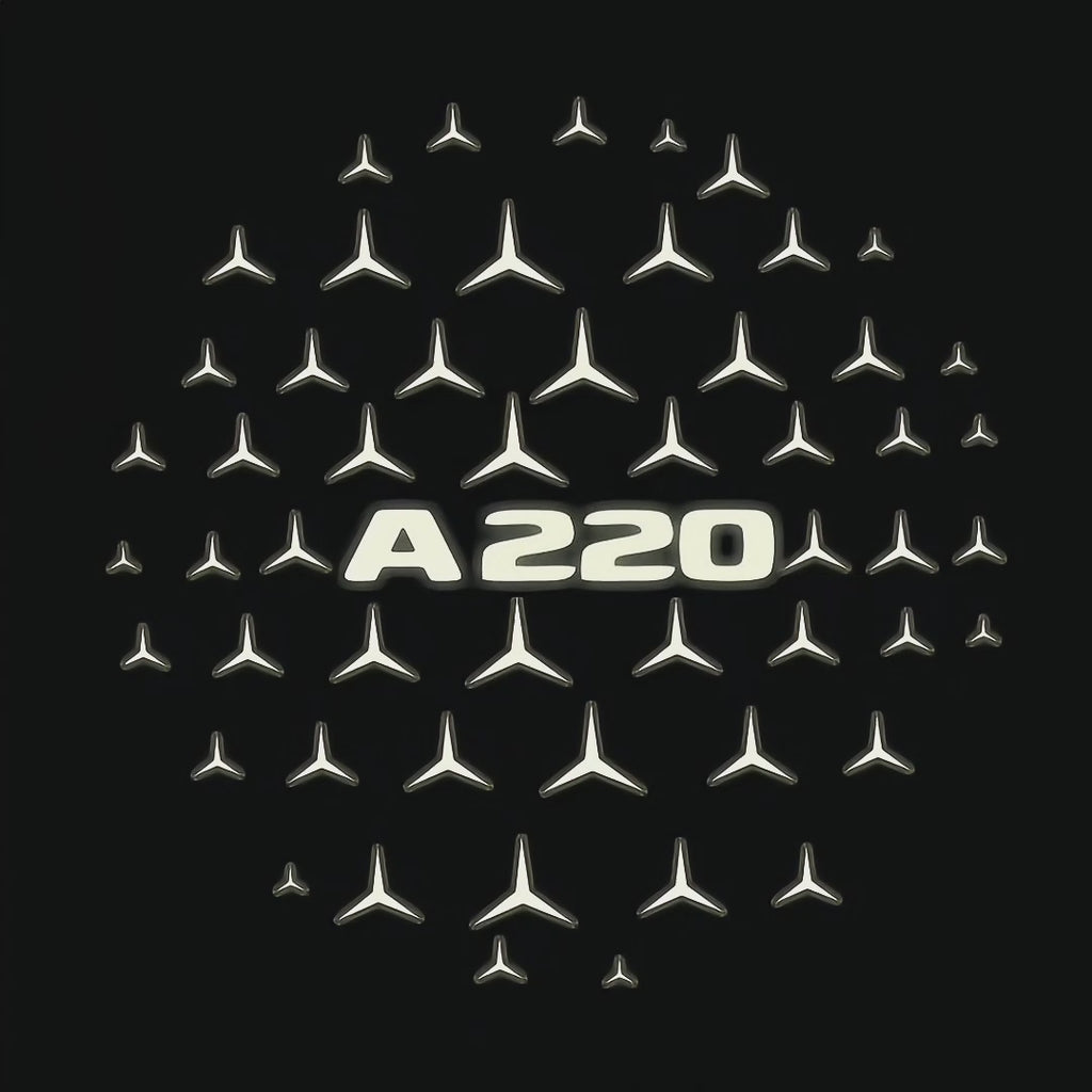 LUCI PROIETTORI LOGO MERCEDES BENZ Nr.03 (quantità 1 = 1 set / 2 luci porta)