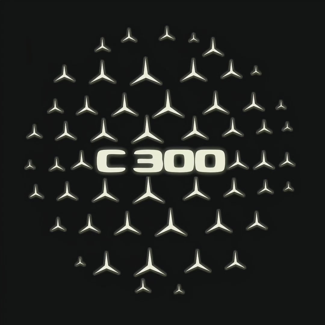 LUCI PROIETTORI LOGO MERCEDES BENZ Nr.03 (quantità 1 = 1 set / 2 luci porta)