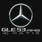 أضواء بروجكتور شعار MERCEDES BENZ رقم 03 (الكمية 1 = 1 مجموعة / 2 أضواء باب)
