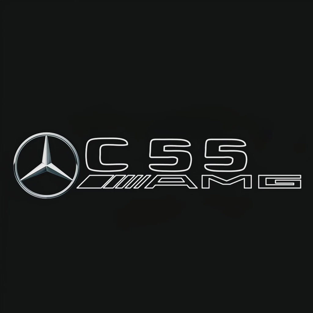 أضواء بروجكتور شعار MERCEDES BENZ رقم 03 (الكمية 1 = 1 مجموعة / 2 أضواء باب)
