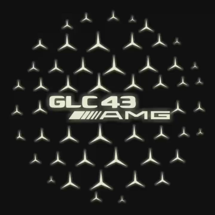 LUCI PROIETTORI LOGO MERCEDES BENZ Nr.03 (quantità 1 = 1 set / 2 luci porta)