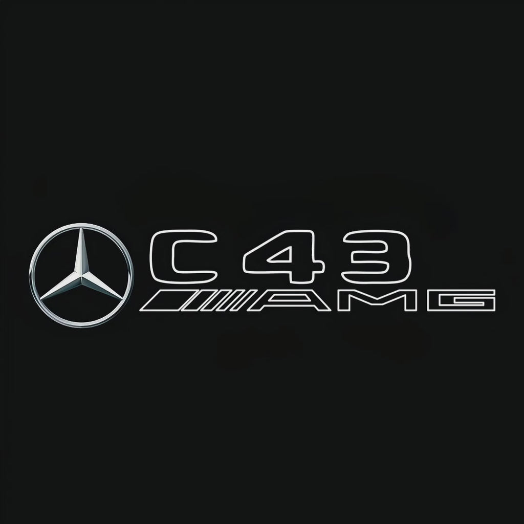 أضواء بروجكتور شعار MERCEDES BENZ رقم 03 (الكمية 1 = 1 مجموعة / 2 أضواء باب)