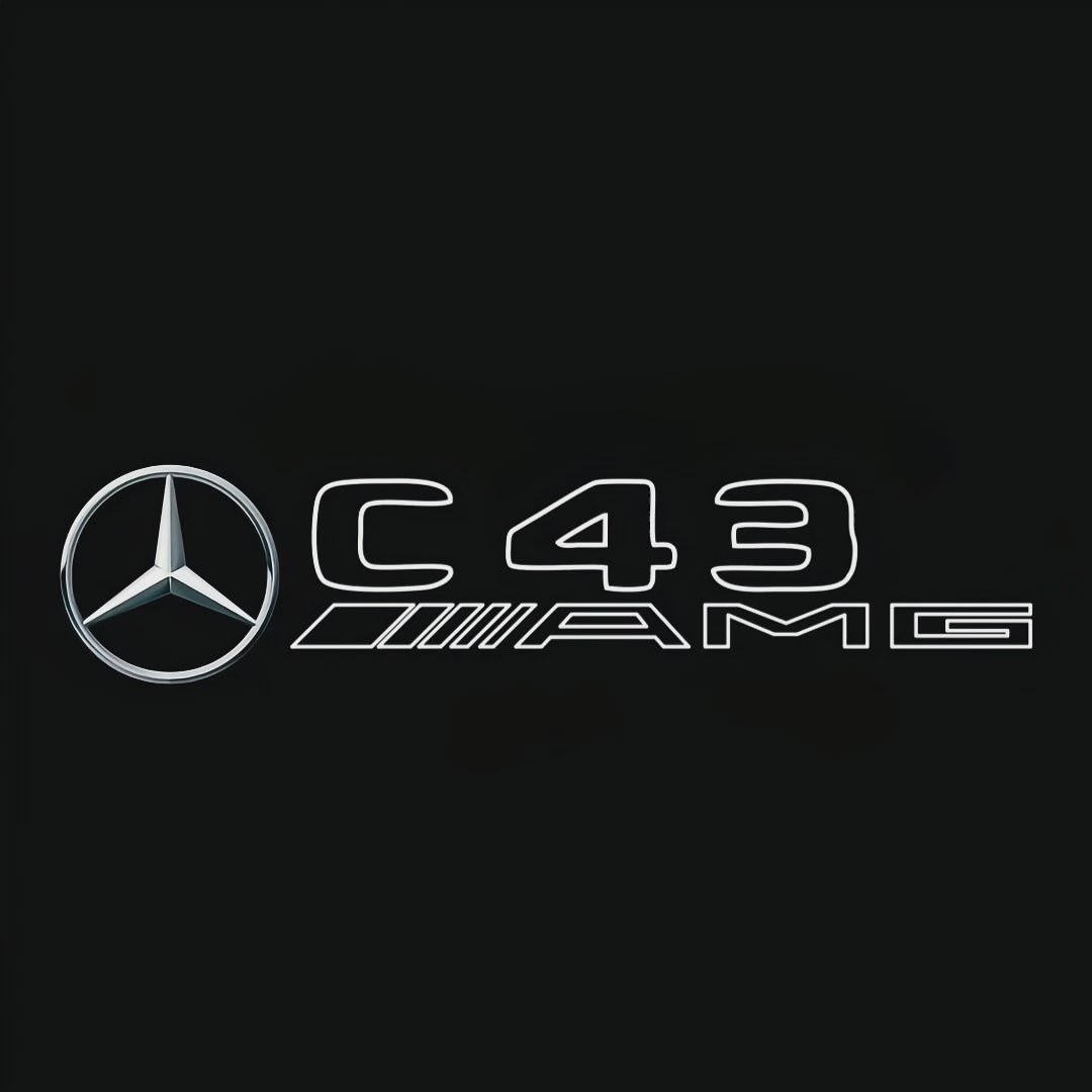 أضواء بروجكتور شعار MERCEDES BENZ رقم 03 (الكمية 1 = 1 مجموعة / 2 أضواء باب)