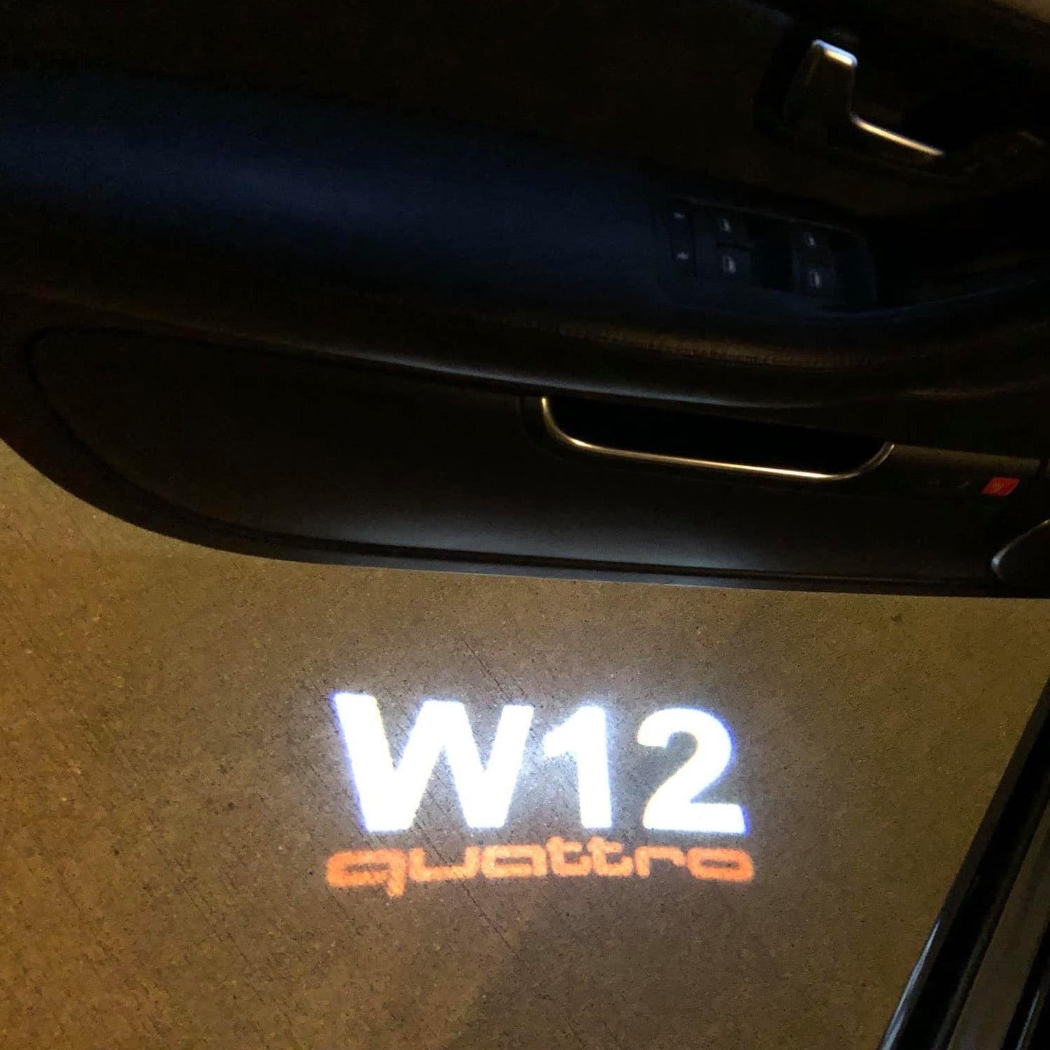 Audi logo projection Light No. 75 (qty. 1 = 2 logo film / 2 Door Lights)