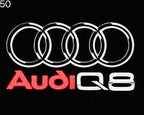 AUDI LOGO PROJECTOT LIGHTS Nr.50 (quantité 1 = 2 Logo Films /2 feux de porte)