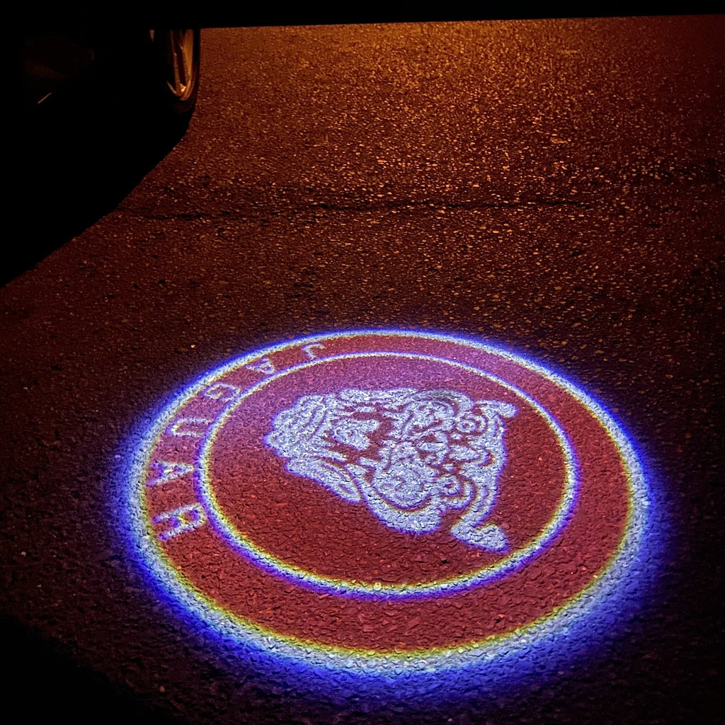 JAGUAR LOGO PROJECTOR LIGHTS Nr.17 (Anzahl 1 = 1 Sets / 2 Türlichter)