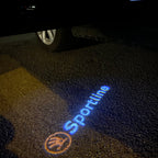 SKODA SPORT LINE LOGO PROJECTOT LIGHTS Nr.95 (quantity  1 =  2 Logo Film /  2 door lights)