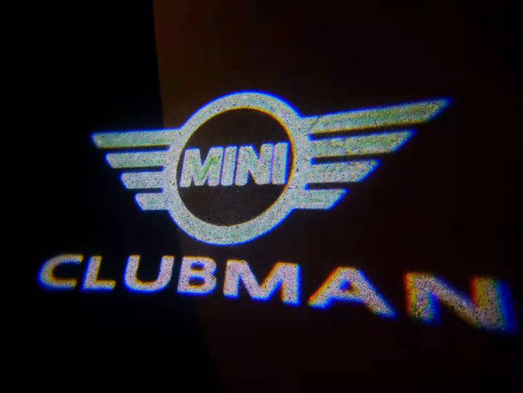 MINI CLUBMAN LOGO PROJECROTR LIGHTS Nr.130 (Menge 1 = 2 Logo Film / 2 Türleuchten)